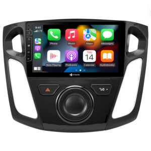 D9-44 Premium Android Autoradio für Ford Focus mit 4 x 100W Class-D Verstärker, 9 Zoll Display (hochauflösend), Inkl. Head-up