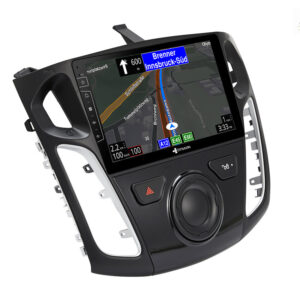 D9-44 Premium Android Autoradio für Ford Focus mit 4 x 100W Class-D Verstärker, 9 Zoll Display (hochauflösend), Inkl. Head-up