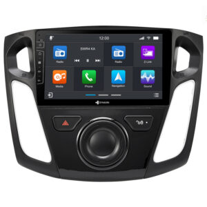 D9-44 Premium Android Autoradio für Ford Focus mit 4 x 100W Class-D Verstärker, 9 Zoll Display (hochauflösend), Inkl. Head-up