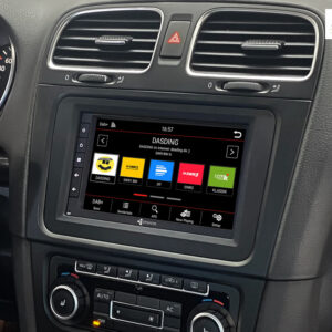 D9-7005 Premium 7-Zoll Universal Dopple Din Android Autoradio mit 4 x 100W Class-D Verstärker, Inkl. Head-up-Display, Apple C