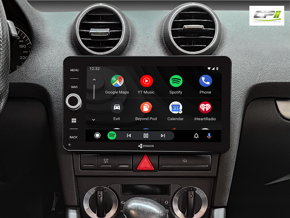 D9-A3 Premium Flex 160 GB Android Autoradio für Audi A3 | S3 mit 4 x 100W Class-D Verstärker, 9 Zoll Display (hochauflösend),