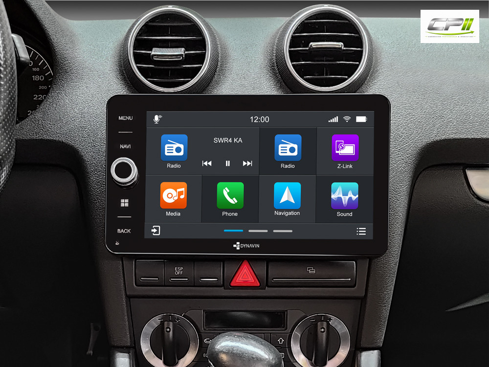 D9-A3 Premium Flex 160 GB Android Autoradio für Audi A3 | S3 mit 4 x 100W Class-D Verstärker, 9 Zoll Display (hochauflösend),