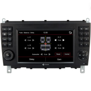 D9-CLK Premium Android Autoradio für Mercedes CLK mit 4 x 100W Class-D Verstärker, 7 Zoll Display (hochauflösend), Inkl. Head