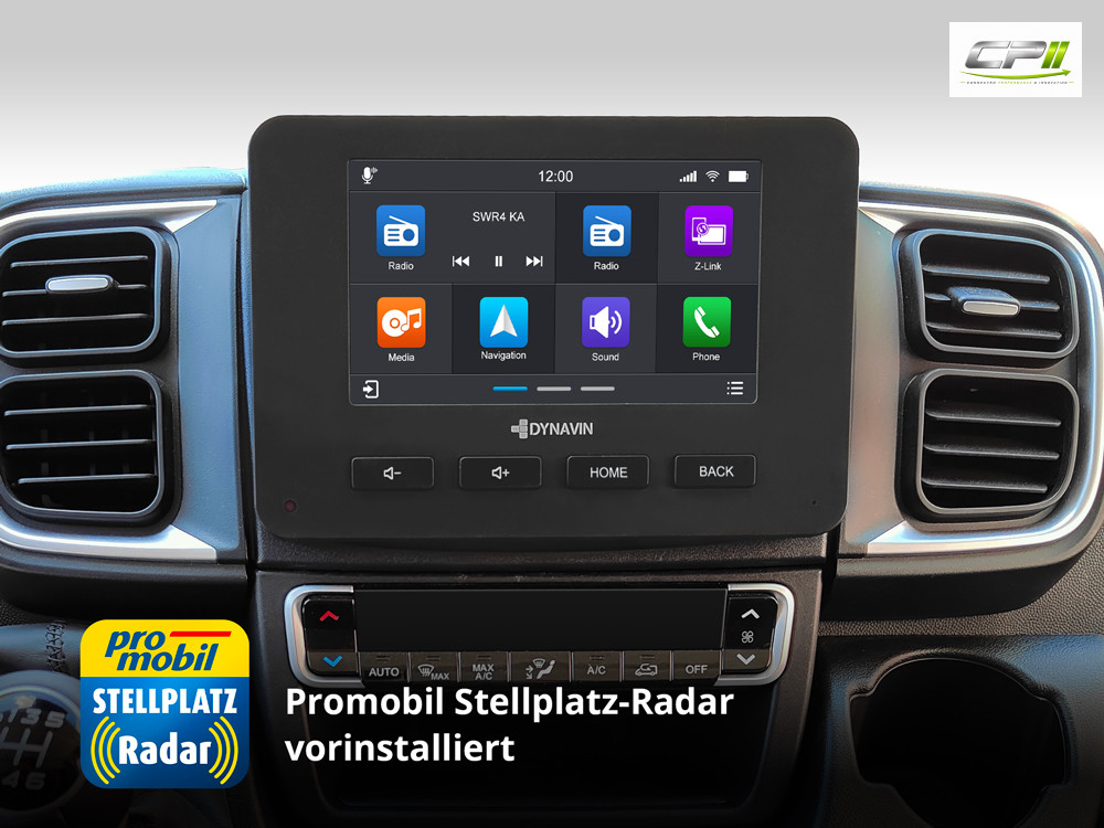 D9-DC7 Plus – C, Android Navigationssystem für Fiat Ducato mit 7-Zoll Touchscreen, Inkl. Head-up-Display, Apple CarPlay und A