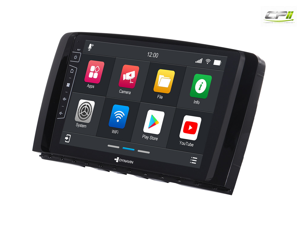 D9-DF431 Premium Android Autoradio für Mercedes R-Klasse mit 4 x 100W Class-D Verstärker, 9 Zoll Display (hochauflösend), Ink