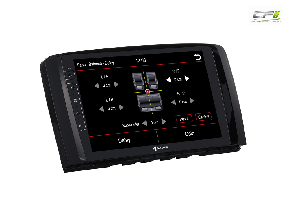 D9-DF431 Premium Android Autoradio für Mercedes R-Klasse mit 4 x 100W Class-D Verstärker, 9 Zoll Display (hochauflösend), Ink