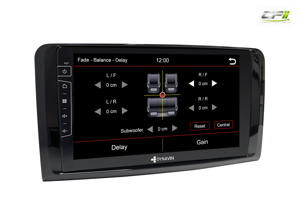 D9-DF432 Premium Android Autoradio für Mercedes ML | GL X164 mit 4 x 100W Class-D Verstärker, 9 Zoll Display (hochauflösend),