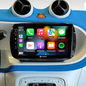 D9-DF434 Premium Android Autoradio für Mercedes Smart mit 4 x 100W Class-D Verstärker, 9 Zoll Display (hochauflösend), Inkl.