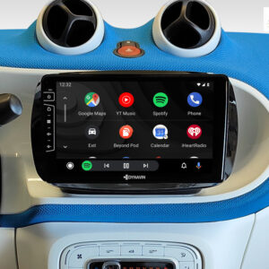 D9-DF434 Premium Android Autoradio für Mercedes Smart mit 4 x 100W Class-D Verstärker, 9 Zoll Display (hochauflösend), Inkl.