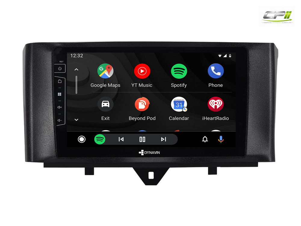 D9-DF435 Premium Android Autoradio für Mercedes Smart mit 4 x 100W Class-D Verstärker, 9 Zoll Display (hochauflösend), Inkl.
