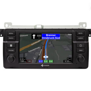 D9-E46 Premium Android Autoradio für BMW 3er E46 mit 4 x 100W Class-D Verstärker, 7 Zoll Display (hochauflösend), Inkl. Head-