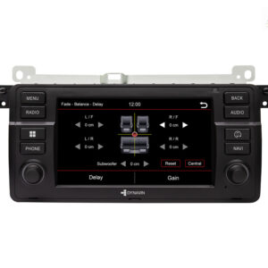 D9-E46 Premium Android Autoradio für BMW 3er E46 mit 4 x 100W Class-D Verstärker, 7 Zoll Display (hochauflösend), Inkl. Head-