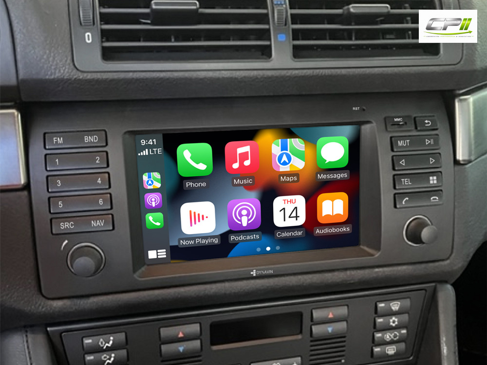 D9-E53 Premium Android Autoradio für BMW X5 E53 mit 4 x 100W Class-D Verstärker, 7 Zoll Display (hochauflösend), Inkl. Head-u