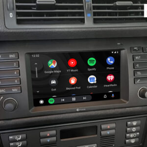 D9-E53 Premium Android Autoradio für BMW X5 E53 mit 4 x 100W Class-D Verstärker, 7 Zoll Display (hochauflösend), Inkl. Head-u