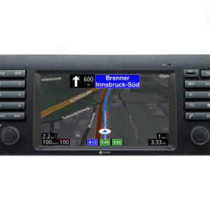 D9-E53 Premium Android Autoradio für BMW X5 E53 mit 4 x 100W Class-D Verstärker, 7 Zoll Display (hochauflösend), Inkl. Head-u