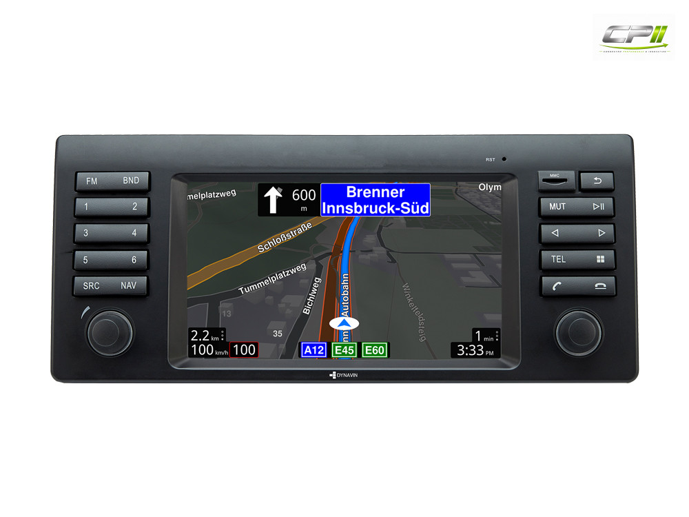 D9-E53 Premium Android Autoradio für BMW X5 E53 mit 4 x 100W Class-D Verstärker, 7 Zoll Display (hochauflösend), Inkl. Head-u