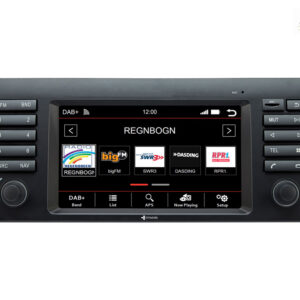 D9-E53 Premium Android Autoradio für BMW X5 E53 mit 4 x 100W Class-D Verstärker, 7 Zoll Display (hochauflösend), Inkl. Head-u