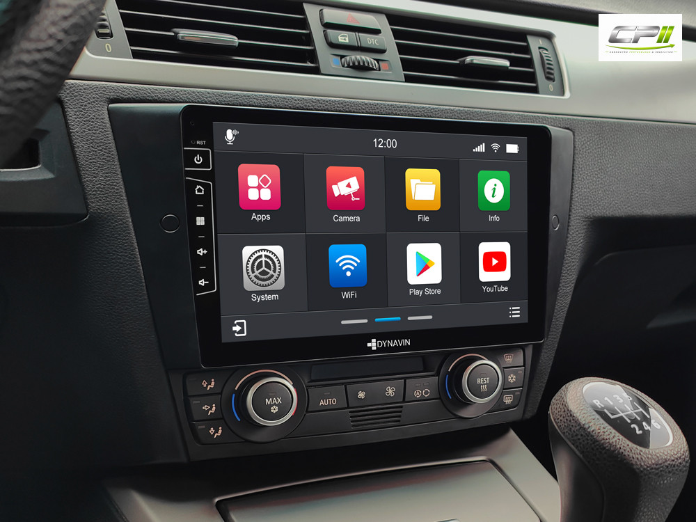 D9-E90 Premium Android Autoradio für BMW E90-E93 mit 4 x 100W Class-D Verstärker, 9 Zoll Display (hochauflösend), Inkl. Head-
