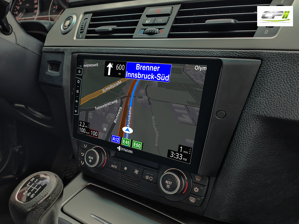 D9-E90 Premium Android Autoradio für BMW E90-E93 mit 4 x 100W Class-D Verstärker, 9 Zoll Display (hochauflösend), Inkl. Head-