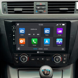 D9-E90 Premium Android Autoradio für BMW E90-E93 mit 4 x 100W Class-D Verstärker, 9 Zoll Display (hochauflösend), Inkl. Head-