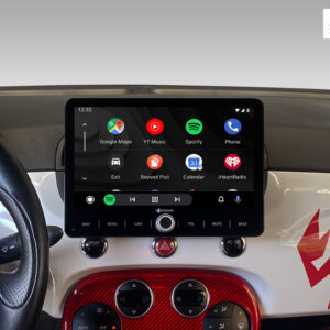 D9-FT500 Premium Android Autoradio für Fiat 500 2007-2015 mit 4 x 100W Class-D Verstärker, 10,1 Zoll Display (hochauflösend),
