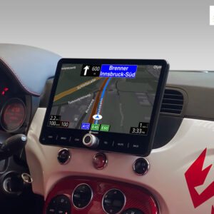 D9-FT500 Premium Android Autoradio für Fiat 500 2007-2015 mit 4 x 100W Class-D Verstärker, 10,1 Zoll Display (hochauflösend),
