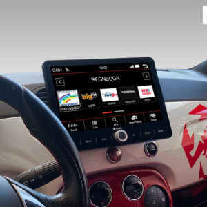 D9-FT500 Premium Android Autoradio für Fiat 500 2007-2015 mit 4 x 100W Class-D Verstärker, 10,1 Zoll Display (hochauflösend),