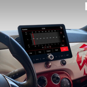 D9-FT500 Premium Android Autoradio für Fiat 500 2007-2015 mit 4 x 100W Class-D Verstärker, 10,1 Zoll Display (hochauflösend),