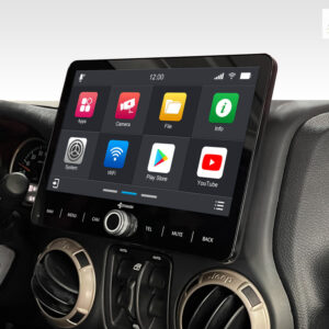 D9-JP Plus Android Navigationssystem für Jeep Wrangler JK mit 10,1-Zoll Touchscreen, Inkl. Head-up-Display, Apple CarPlay und
