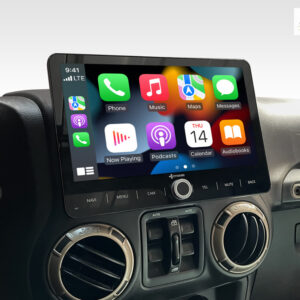 D9-JP Plus Android Navigationssystem für Jeep Wrangler JK mit 10,1-Zoll Touchscreen, Inkl. Head-up-Display, Apple CarPlay und