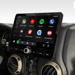 D9-JP Plus Android Navigationssystem für Jeep Wrangler JK mit 10,1-Zoll Touchscreen, Inkl. Head-up-Display, Apple CarPlay und