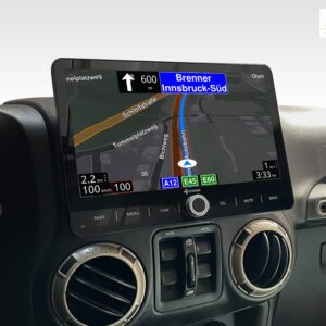 D9-JP Plus Android Navigationssystem für Jeep Wrangler JK mit 10,1-Zoll Touchscreen, Inkl. Head-up-Display, Apple CarPlay und