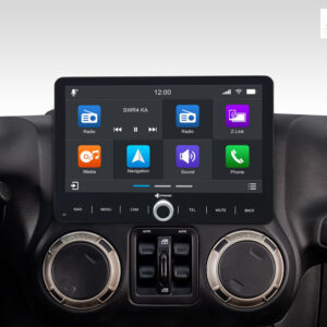 D9-JP Plus Android Navigationssystem für Jeep Wrangler JK mit 10,1-Zoll Touchscreen, Inkl. Head-up-Display, Apple CarPlay und