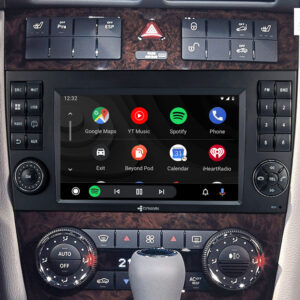 D9-MBC Premium Android Autoradio für Mercedes C-Klasse mit 4 x 100W Class-D Verstärker, 7 Zoll Display (hochauflösend), Inkl.