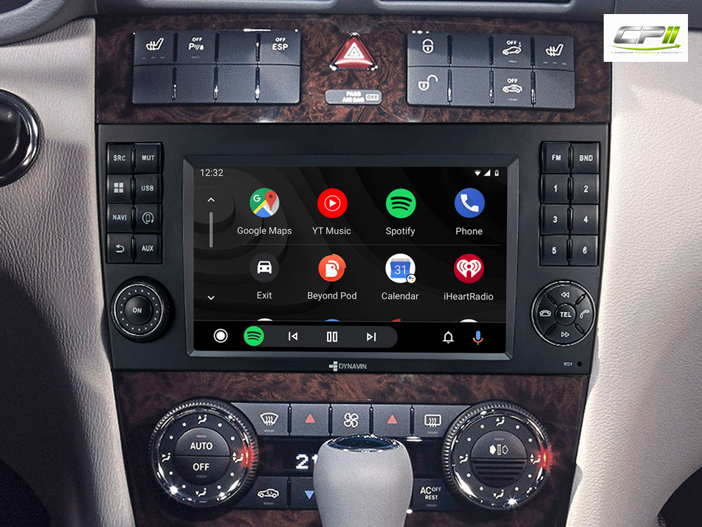 D9-MBC Premium Android Autoradio für Mercedes C-Klasse mit 4 x 100W Class-D Verstärker, 7 Zoll Display (hochauflösend), Inkl.