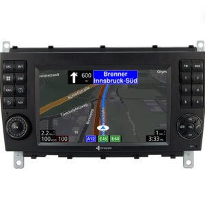 D9-MBC Premium Android Autoradio für Mercedes C-Klasse mit 4 x 100W Class-D Verstärker, 7 Zoll Display (hochauflösend), Inkl.