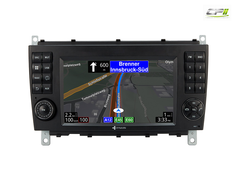 D9-MBC Premium Android Autoradio für Mercedes C-Klasse mit 4 x 100W Class-D Verstärker, 7 Zoll Display (hochauflösend), Inkl.
