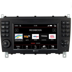 D9-MBC Premium Android Autoradio für Mercedes C-Klasse mit 4 x 100W Class-D Verstärker, 7 Zoll Display (hochauflösend), Inkl.