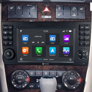 D9-MBC Premium Android Autoradio für Mercedes C-Klasse mit 4 x 100W Class-D Verstärker, 7 Zoll Display (hochauflösend), Inkl.