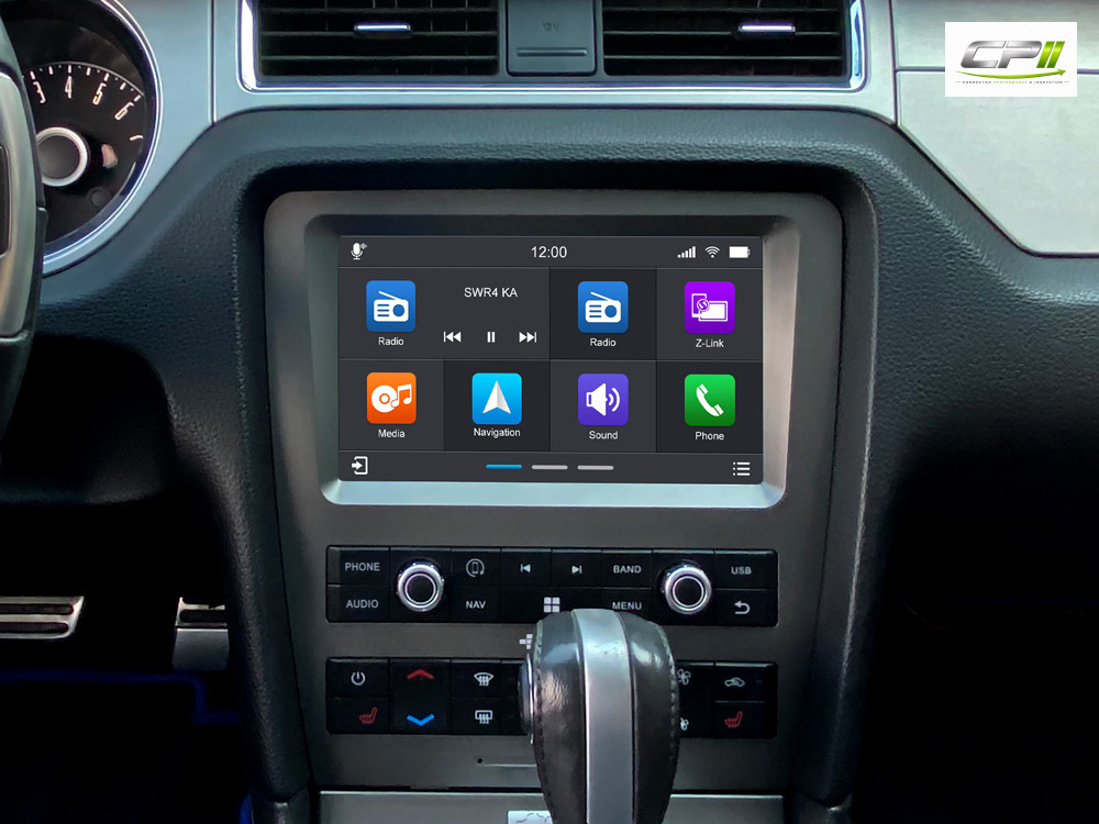 D9-MST2010 Plus Android Navigationssystem für Ford Mustang mit 9-Zoll Touchscreen, Inkl. Head-up-Display, Apple CarPlay und A