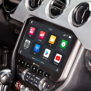 D9-MST2015H Plus Android Navigationssystem für Ford Mustang VI mit 10,1-Zoll Touchscreen, Inkl. Head-up-Display, Apple CarPla