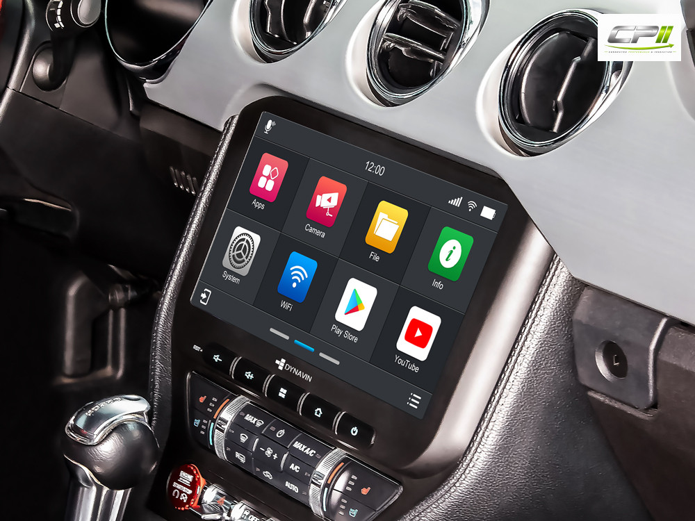 D9-MST2015H Plus Android Navigationssystem für Ford Mustang VI mit 10,1-Zoll Touchscreen, Inkl. Head-up-Display, Apple CarPla