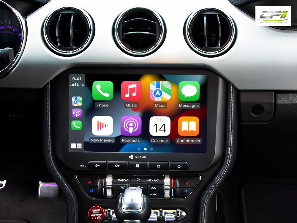 D9-MST2015H Plus Android Navigationssystem für Ford Mustang VI mit 10,1-Zoll Touchscreen, Inkl. Head-up-Display, Apple CarPla