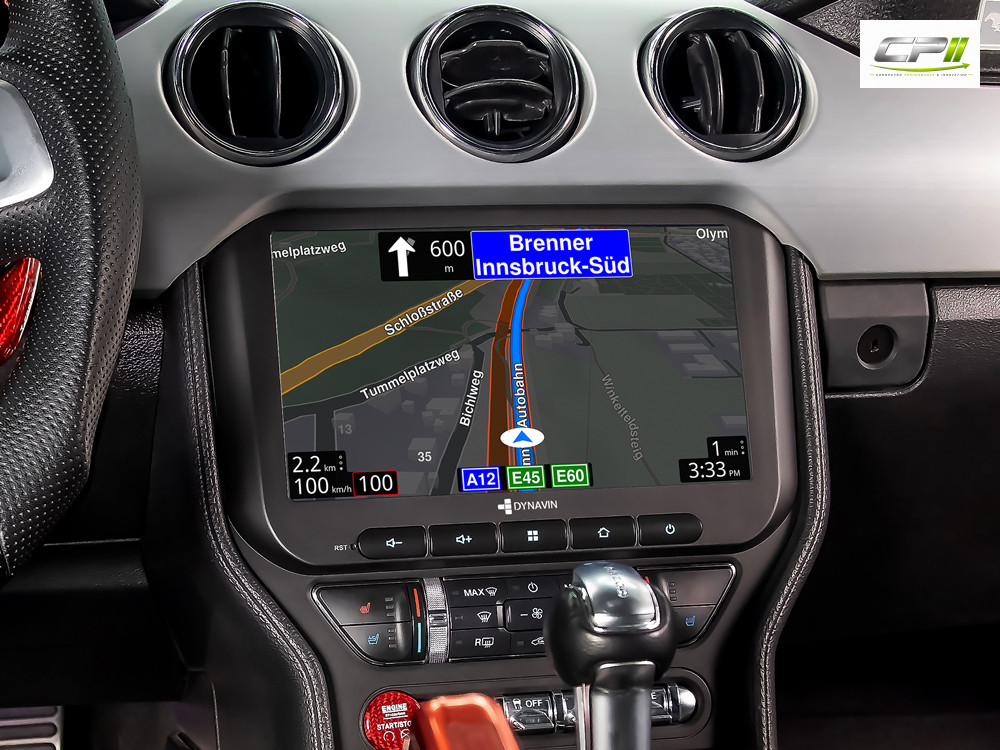 D9-MST2015H Plus Android Navigationssystem für Ford Mustang VI mit 10,1-Zoll Touchscreen, Inkl. Head-up-Display, Apple CarPla