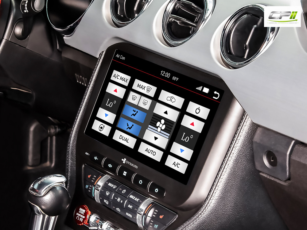 D9-MST2015H Plus Android Navigationssystem für Ford Mustang VI mit 10,1-Zoll Touchscreen, Inkl. Head-up-Display, Apple CarPla