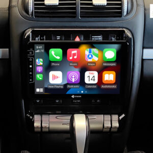 D9-PC Premium Android Autoradio für Porsche Cayenne mit 4 x 100W Class-D Verstärker, 9 Zoll Display (hochauflösend), Inkl. He