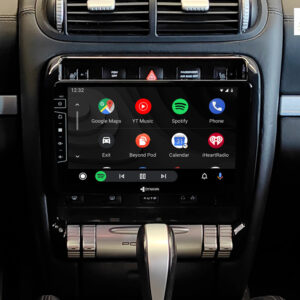 D9-PC Premium Android Autoradio für Porsche Cayenne mit 4 x 100W Class-D Verstärker, 9 Zoll Display (hochauflösend), Inkl. He