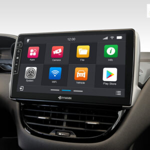 D9-PG208 Premium Android Autoradio für Peugeot 208 / 2008 mit 4 x 100W Class-D Verstärker, 10,1 Zoll Display (hochauflösend),