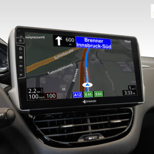 D9-PG208 Premium Android Autoradio für Peugeot 208 / 2008 mit 4 x 100W Class-D Verstärker, 10,1 Zoll Display (hochauflösend),