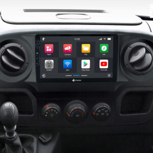 D9-RN-1 Plus – C Android Navigationssystem für Renault Master mit 9-Zoll Touchscreen, Inkl. Head-up-Display, Apple CarPlay un